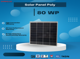 Solar Panel Poly 80 WP 